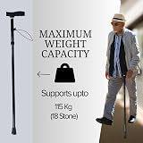 Life Healthcare Folding Walking Stick Adjustable Height Lightweight Aluminium view 7