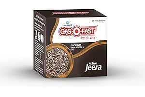 MANKIND CONFETTIWOW Mankind Gas-O-Fast for Relieving Acidity, Active Jeera- 5 g Sachet (Pack of 24)