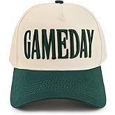 Game Day Hat for Women Men Vintage Embroidered Football Softball Basketball Caps World Soccer Cup Hats Gifts