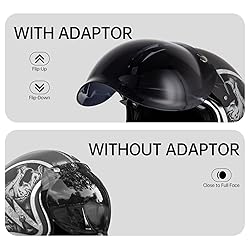 Soman 3 Snap Bubble Visors, Snap On Bubble Face