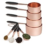 Cook with Color 8 Piece Copper Measuring Cups and