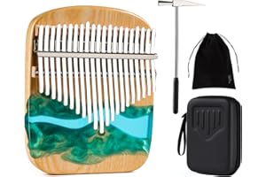 Dohasa 21 Key Kalimba Thumb Piano with Portable Case - Original Design Wood Finger Piano for All Levels of Players - Handheld Musical Instrument Perfect for Beginners and Professionals