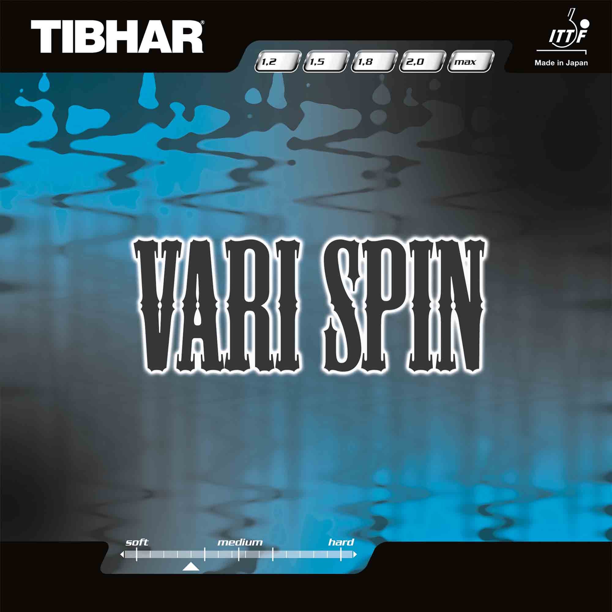 Tibhar Rubber Vari Spin, options 1.8 mm, red