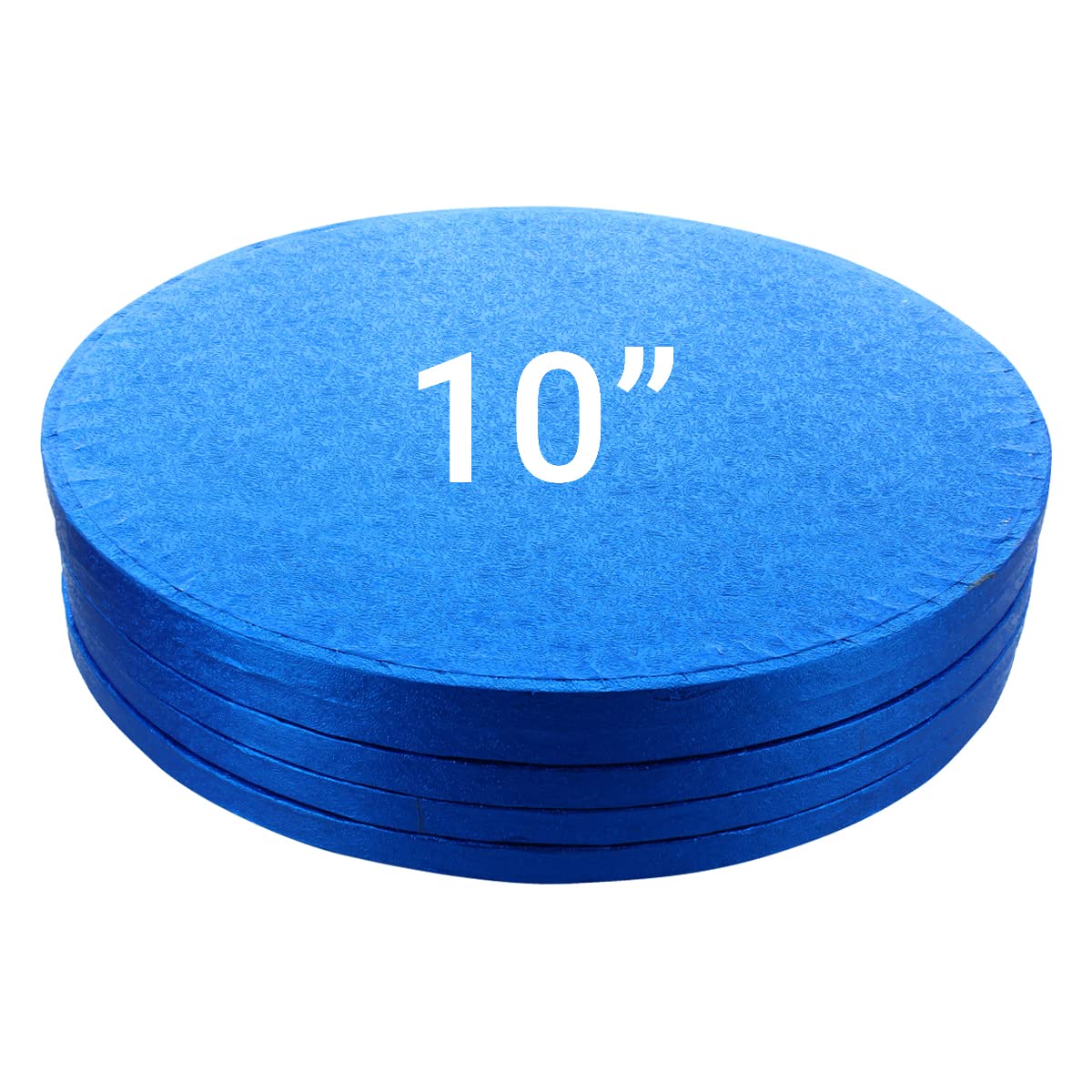Culpitt Cake Boards, Dark Blue 10" Cake Drum, Round 10 Inch (254mm) 0.5 Inch (13mm) Thick - Pack of 5