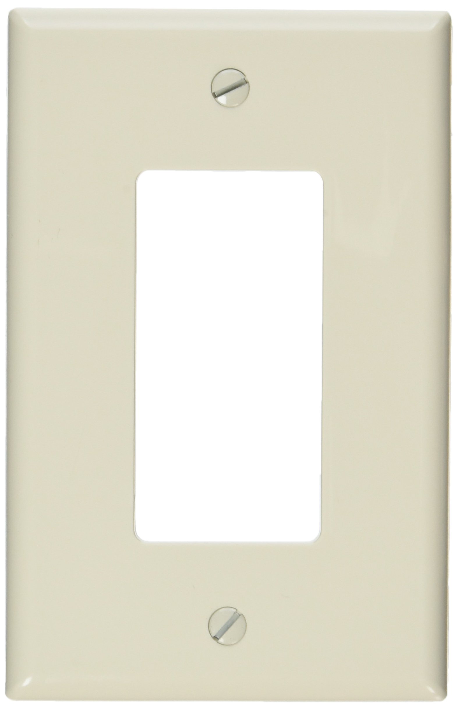 Photo 1 of Leviton 1-Gang 1-Decora Midway Nylon Wallplate, PJ26-T, Light Almond