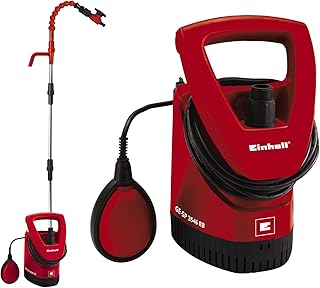 Einhell Regenfasspumpe GE-SP 3546 RB (350 W, max. Fremdkörpergröße 2,5 mm, max. Fördermenge 4.600 L/h, max. Förderhöhe 11 m, stufenloser Schwimmschalter, Kunststoff-Pumpengehäuse)