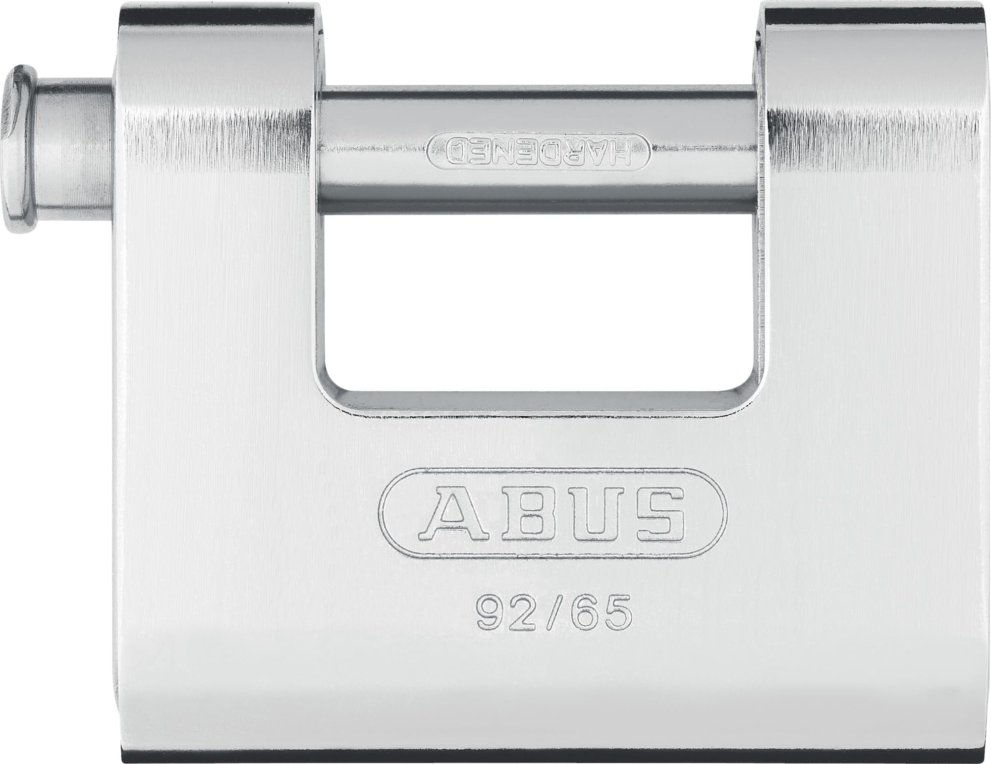 ABUS Monobloc padlock 92/65 - Brass lock with steel casing - for vending machines, roller grilles and much more - with thick bolt - ABUS security level 7 - silver — image 1