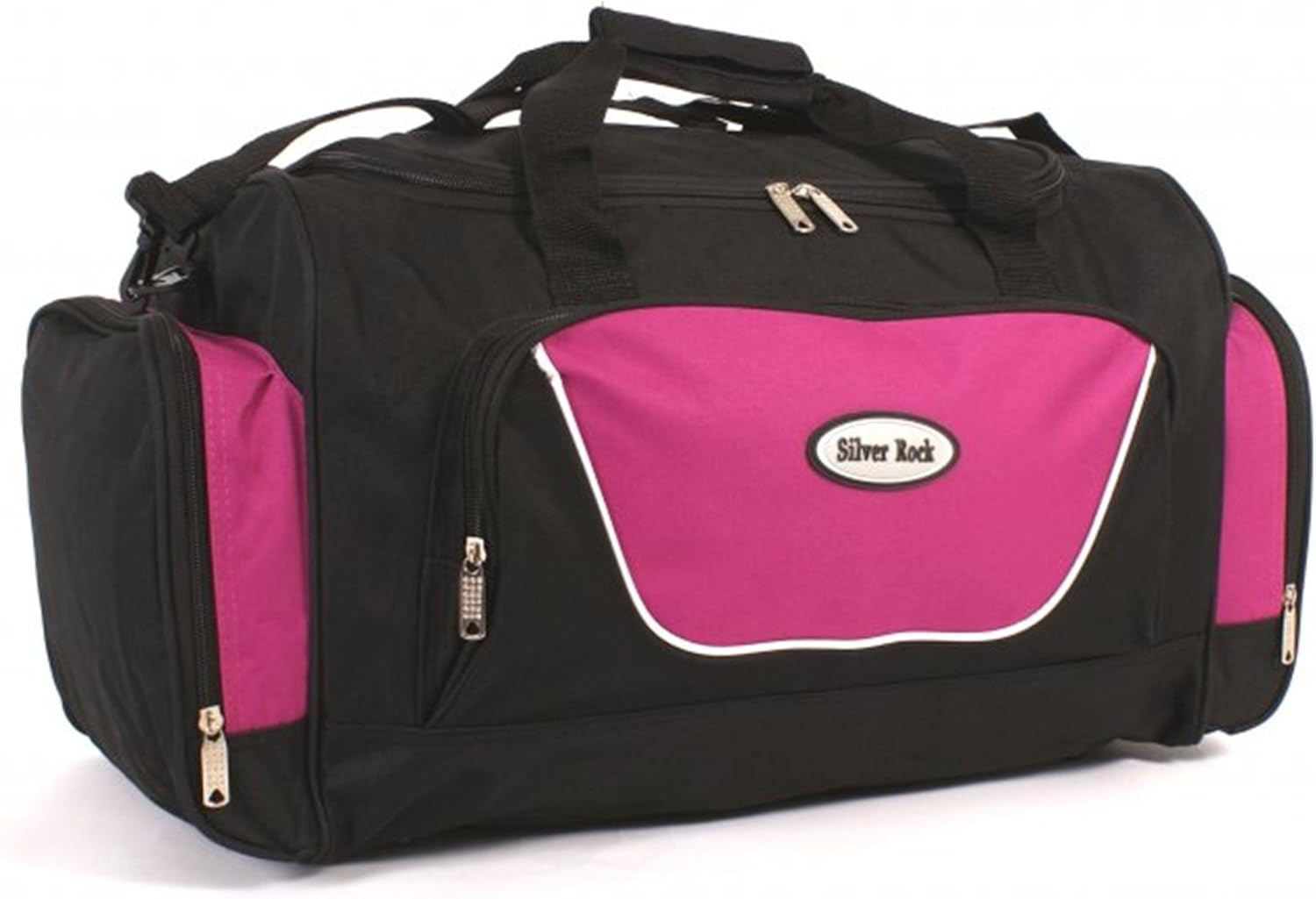 24" approx Women's Girls Large Holdall (CLASSIC PINK & BLACK ) Ladies