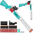 Toy Gun Double Barrel Shotgun Toy with Ejecting Shells and 40 Soft Bullet Darts, Toy Foam Blaster Foam Dart Blaster with Scope for Kids, Youth, Teen, Boys-Holiday for 8-12 Year-Greener