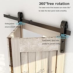 AONAYIOA 40"/3.3FT Bi-Folding Sliding Barn Door