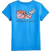 Vineyard Vines Girls Girls' Lacrosse Whale Short-Sleeve Pocket Tee