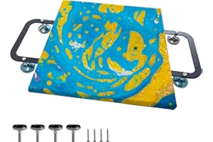 GEOCCI Acrylic Pouring Tools，Acrylic Paint Pouring HandlesTool，Fluid Art Pouring Supplies Professional handle canvas stand with height-adjustable feet & spacers for Easy Canvas Tilting