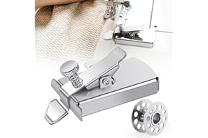 DOCMON Magnetic Seam Guide for Sewing Machine, 2Pcs Upgrade Magnetic Seam Guide with Clip, Seam Guide Buddy Sew, Sewing Supplies Accessories Attachments (1 Seam Guide+1 Bobbin)