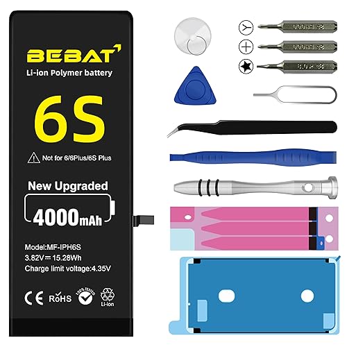 BEBAT Replacement for iPhone 6S Battery, 4000mAh High Capacity Li