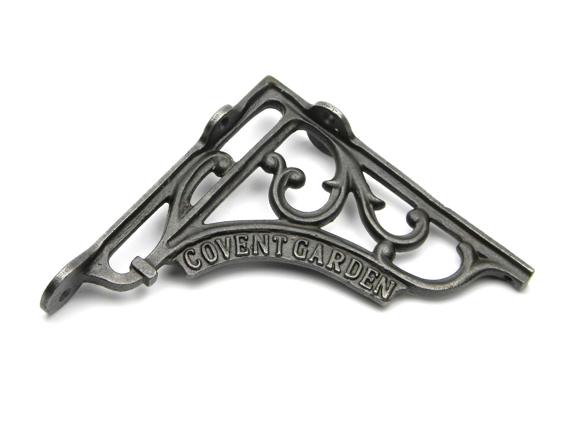 Covent Garden Pair of Cast Metal Vintage Style Shelf Bracket Antique Cast Iron 150mm x 150mm / 6″ x 6″