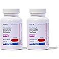 Docusate Sodium Extra Strenght 250 mg 200 Softgels for Gentle, Reliable Relief from Occasional Constipation 100 Softgels per Bottle Pack of 2 Bottles