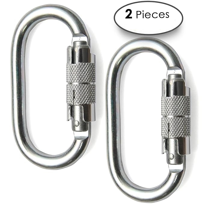 esselle Heavy Duty Carabiner Clips 25Kn Certificate SpringLoaded