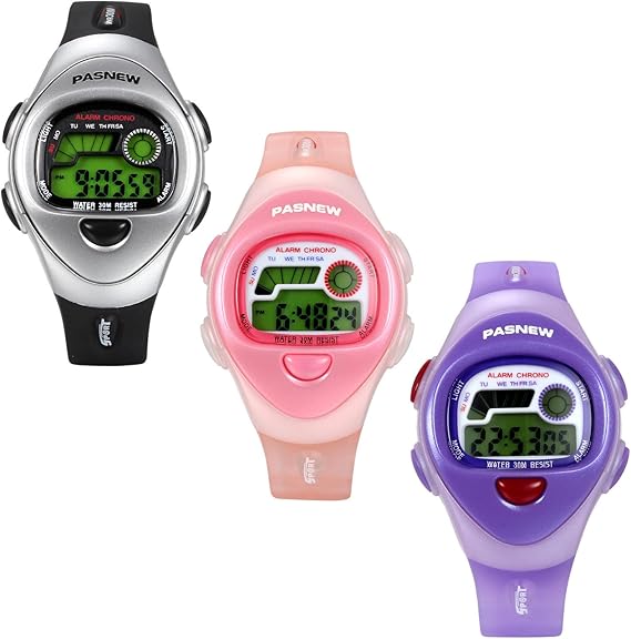 Amazon Lancardo スポーツ腕時計 ウォッチ キッズ 学生 子供 かわいい デジタルウォッチ 防水 男女兼用 ファッション プレセット 誕生日 記念日 子供の日 三色 ガールズ腕時計 腕時計 通販
