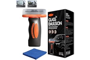 2026 New Handheld Glass Oil-Film Remover, Car Glass Cleaner Oils Film Cleaning Brush, Glass Guard Windshield Cleaner & Oil Fi