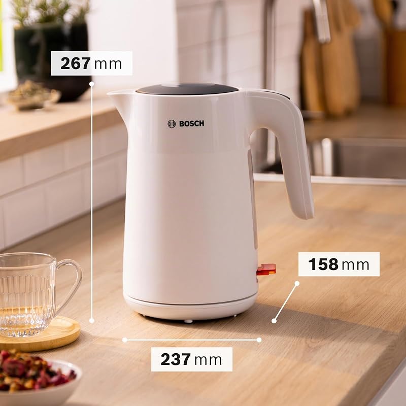 Bosch TWK2M161 MyMoment - Bouilloire électrique, Triple sécurité