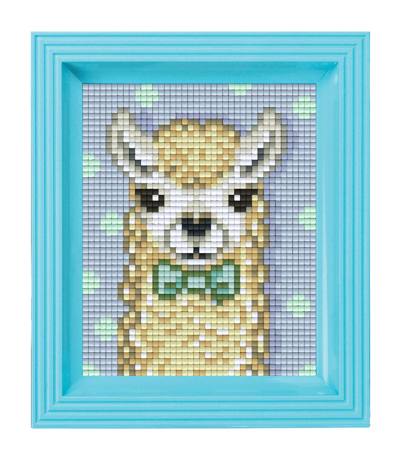 Pracht Creatives Hobby Pixel P31441 Mosaic Gift Box Alpaca Pixel Picture with Frame Easy Plug System No Ironing or Gluing Stones Made of Organic Plastic — image 1