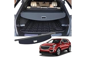 VESUL Retractable Rear Trunk Cargo Cover Compatible with Cadillac XT5 2024-2017 Security Shade Shield Tonneau Cover Anti-Peeping Luggage Privacy Screen with Extra Canvas Cover