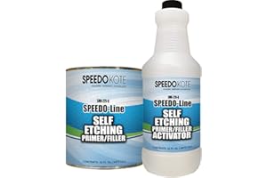 Speedokote Self Etching Green/Gray Primer Great Metal Adhesion, Quart Kit, SMR-225/226-Q