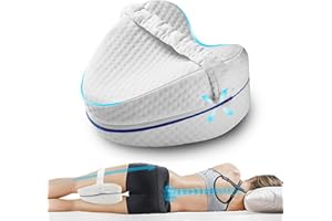 ZJZ Knee Pillow for Side Pillow, Memory Foam Knee Pillow, Suitable for Relieving Leg, Back, Knee Pain, improving Sleep Qualit