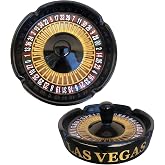 Casino Roulette Wheel Ashtray, 5 Inch Round Ceramic, Las Vegas Novelty