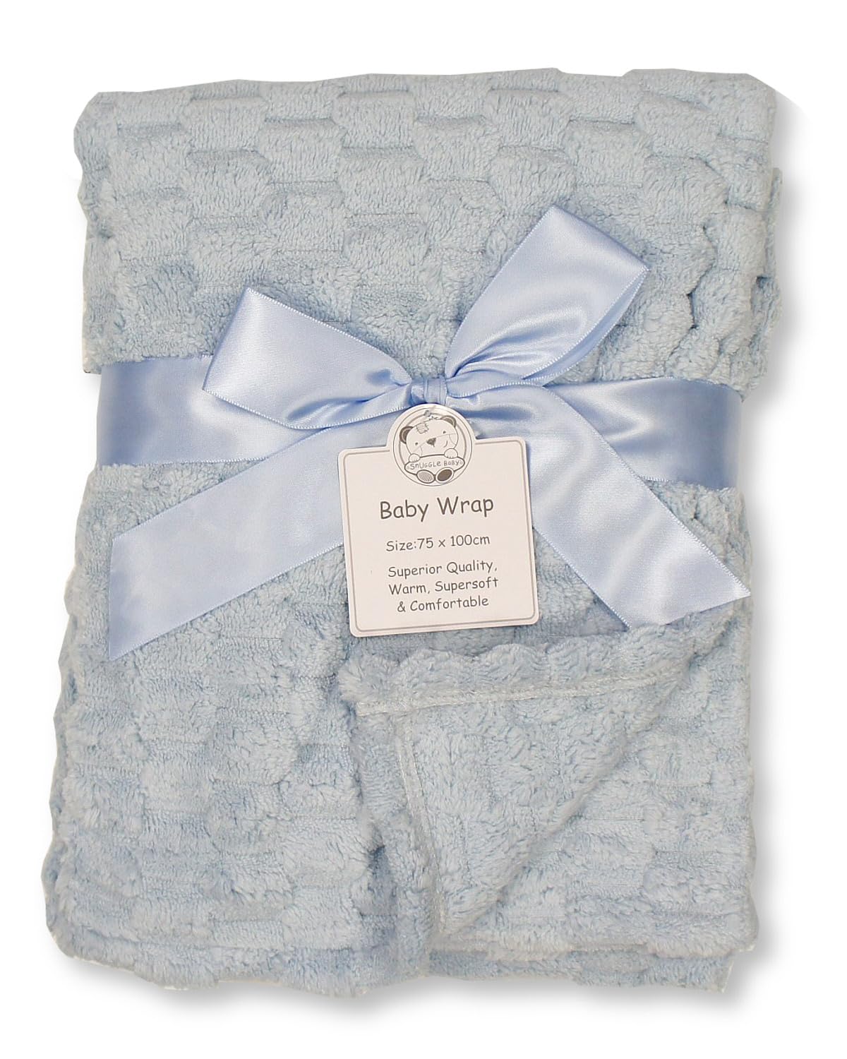 Baby Coral Fleece Wrap Blanket (Sky)