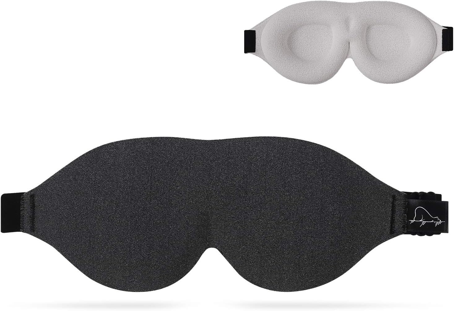 ALASKA BEAR Memory Foam Sleep Mask with 3D Molded Cups, a Contour