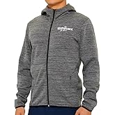 100% Rorik Tech Zip Hoody (SMALL) (HEATHER CHARCOAL)