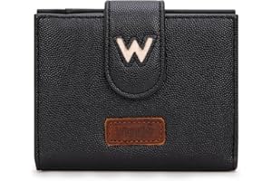 Montana West X Wrangler Wallet for Women Bifold Small Wallet RFID Blocking Ladies Wristlet Wallets with Zipper Coin Pocket