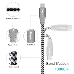 Fasgear USB C to Micro USB Cable 6ft Nylon Braided
