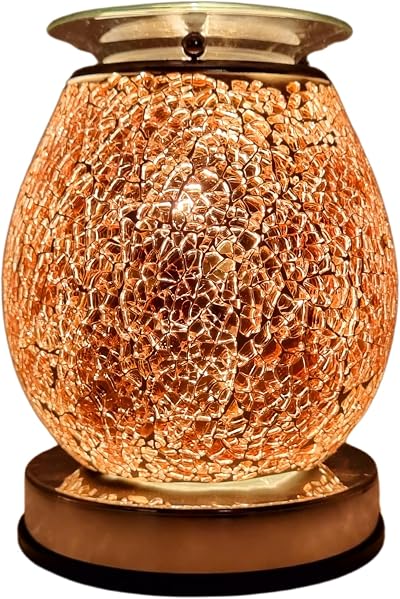 Cello Rose Gold Mosaic Touch Electric Wax Burner Diffuser