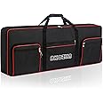 AKOZLIN 61 Keys Electric Piano Keyboard Gig Bag with Adjustable Straps and 5-Pocket for Keyboard Accessories,61 Key Keyboard Case 40.6"x5.3"x15.7"