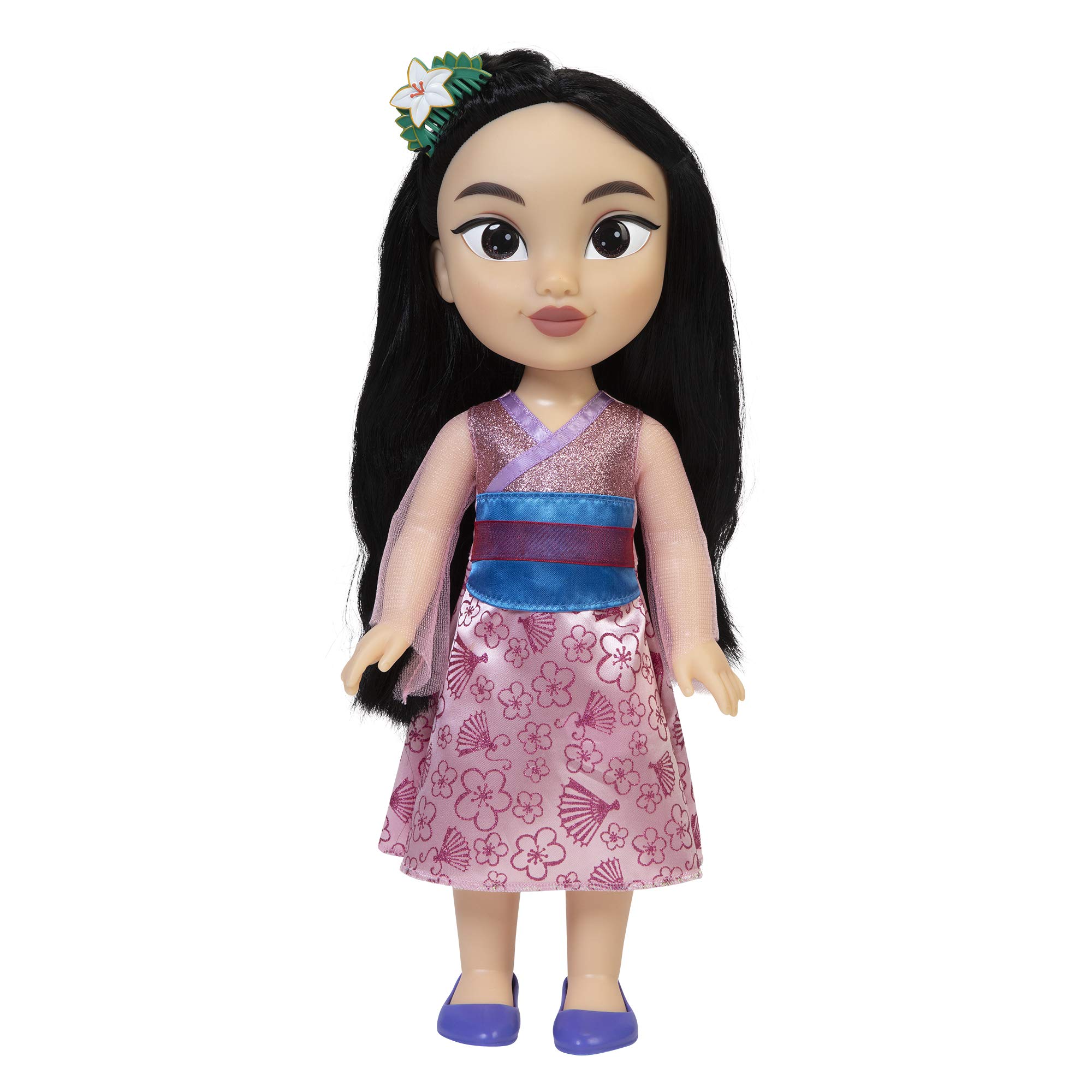 Disney Princess Mulan Doll, 14” / 35cm Tall Doll with Royal Reflection Eyes Includes Removable Dress, Shoes and Tiara, Perfect for Girls Ages 3+ — image 1