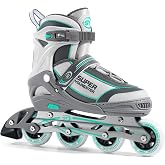 SUPER YOUNGSTER Women's Adjustable Inline Skate, Roller Skates Blades for Female Adults
