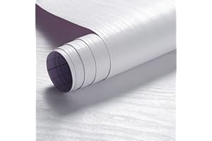 ARTHOME WALL DECOR Arthome White Wood Contact Paper Peel and Stick Wallpaper,Self-Adhesive Decorative Vinyl Film for Countertop Cabinets Furniture Surface and Wall Coverling,Easy to Clean Removable 17x240''