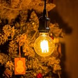 EYLM Vintage Edison Light Bulbs 4 Pack 40W E27 220V Dimmable G80 Retro Filament view 3