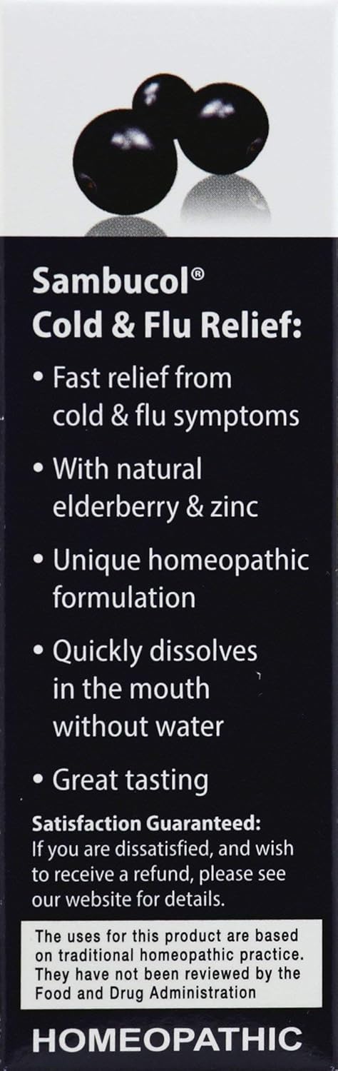 Sambucol Black Elderberry Cold & Flu Relief Tablets 30 ct: Health & Personal Care