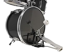 Music Alley 3 Piece Kids Drum Set with Drum Sticks