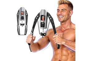 LUCRUSE Twister Arm Exerciser, Adjustable Arm Twister Trainer, Chest Expander, Home Gym Equipment, Shoulder Arm Chest Forearm Muscle Training,22-440lbs Hydraulic Power Fitness Workout Exercise