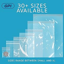 GPI - 4" x 10" Long Zip Bags, 200 Count, 2