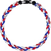 SUPBOMM Baseball Rope Necklaces, League Team Colors Braided Necklace, Baseball Team Gifts