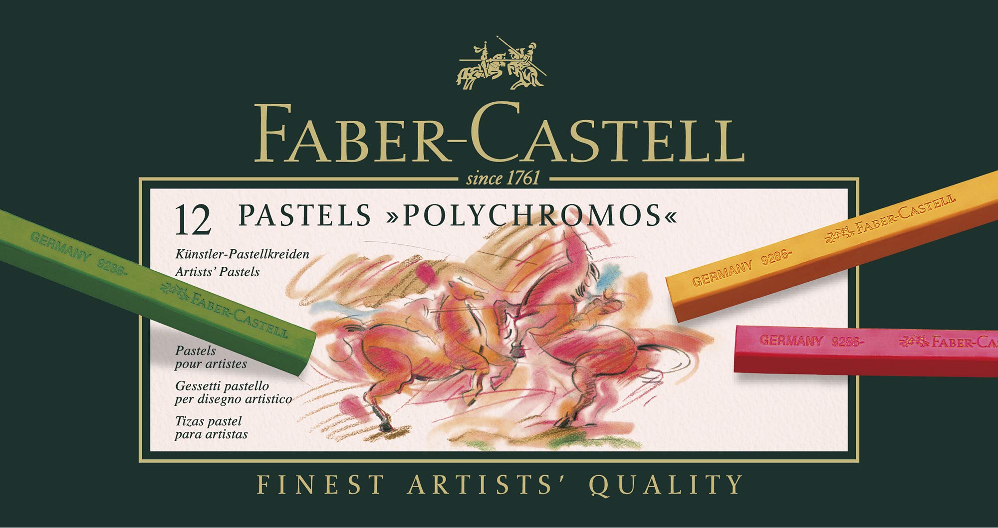 Faber-Castell Polychromos Artist Pastels - Box of 12