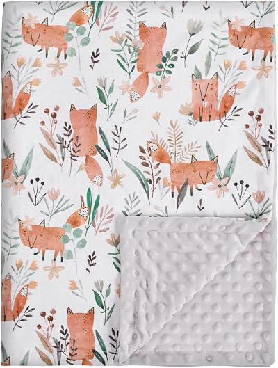 Soarwg Kids Little Fox Baby Blanket 75x100cm Oeko-Tex Newborn Unisex