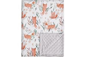 Soarwg Kids Baby Blankets Unisex Newborn, Super Soft Comfy Fox Blankets, for Toddler Baby Nursery Bed Blankets Stroller Crib 