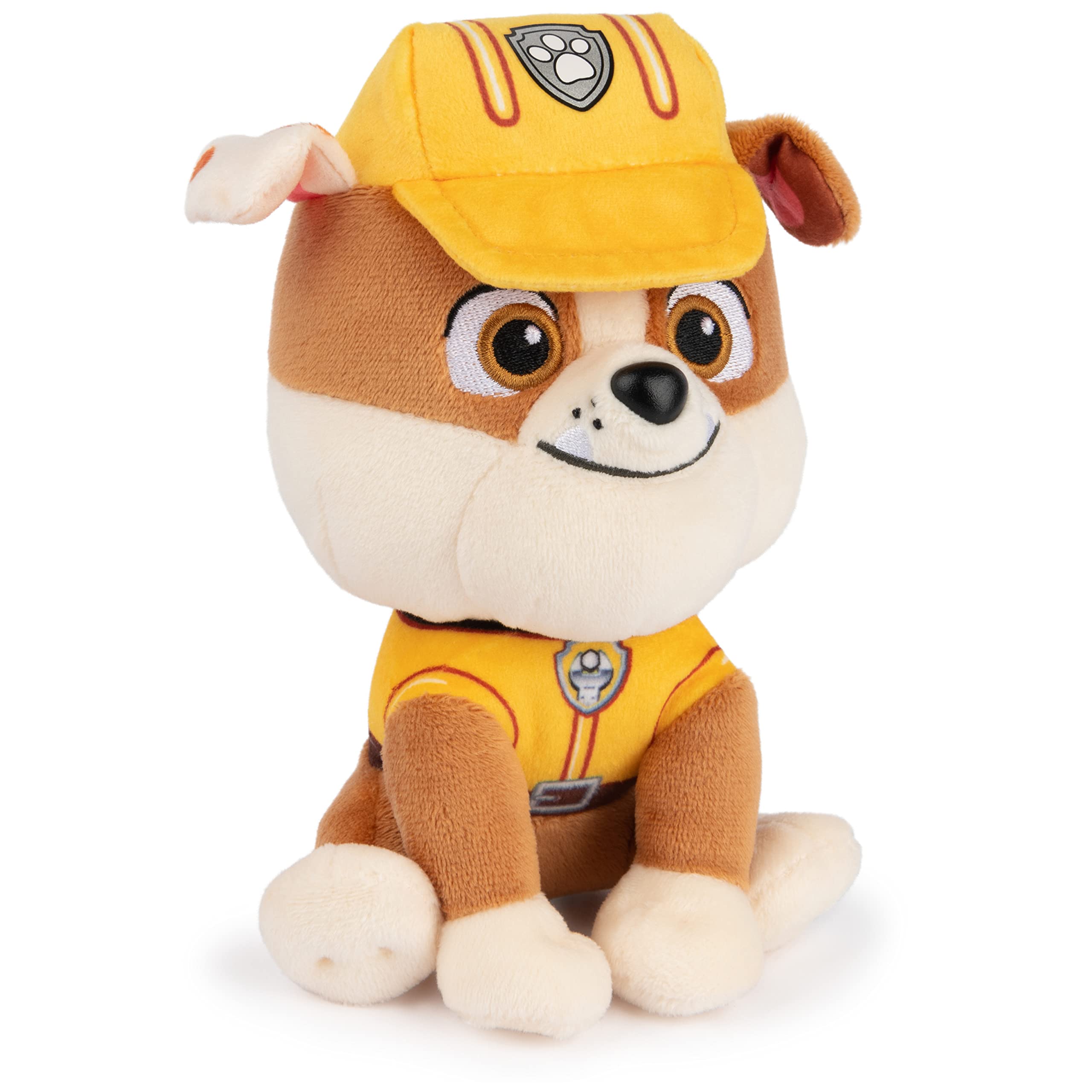 GUND Official PAW Patrol Rubble in Signature Construction Uniform Plush Toy, Stuffed Animal for Ages 1 and Up, 6