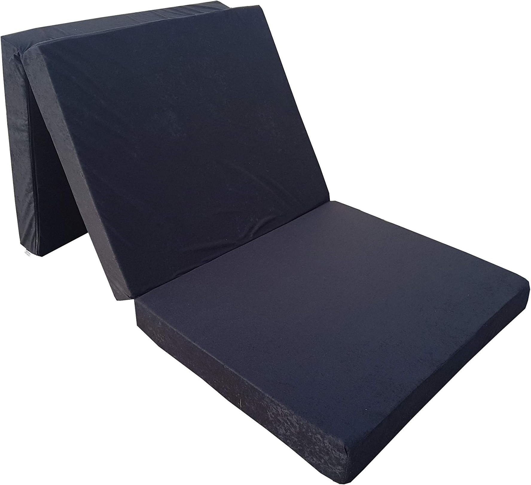 Natalia Spzoo folding mattress 198X80X10 cm (Black)